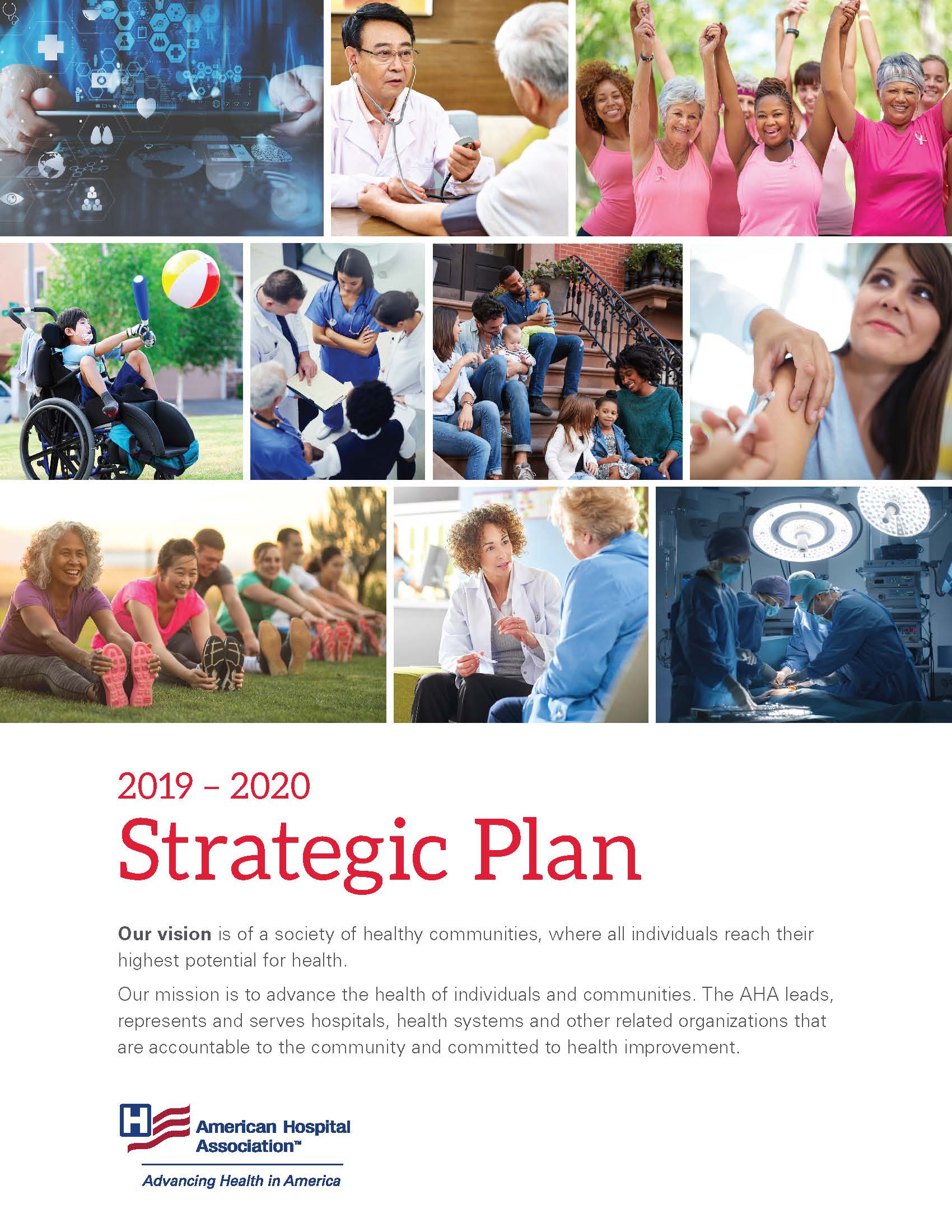 AHA Strategic Plan 2019-2020 cover