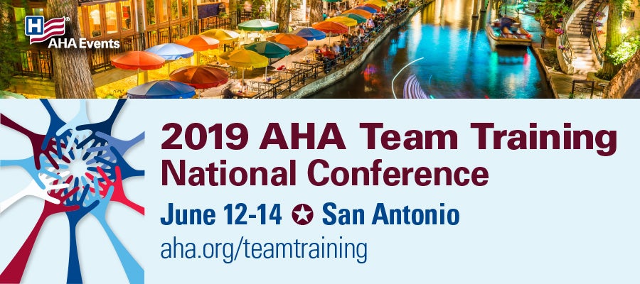 2019 AHA Team Training National Conference banner