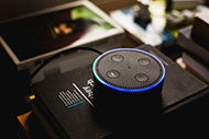 Alexa Can Now Answer Questions about 1,500 Most-Prescribed Drugs. Amazon Alexa puck stock