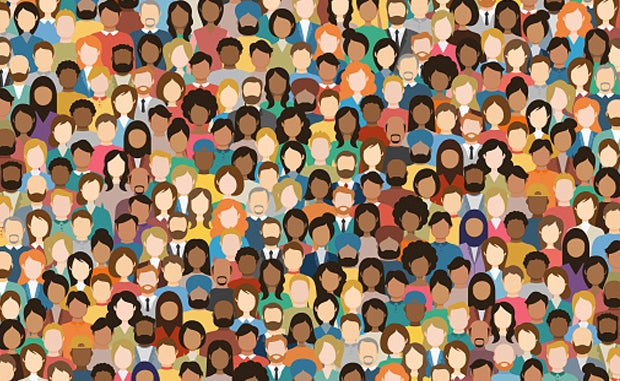 3 Ways to Expand Community, Patient Engagement. An illustration of a large crowd of people of every sex, race, color, and creed.
