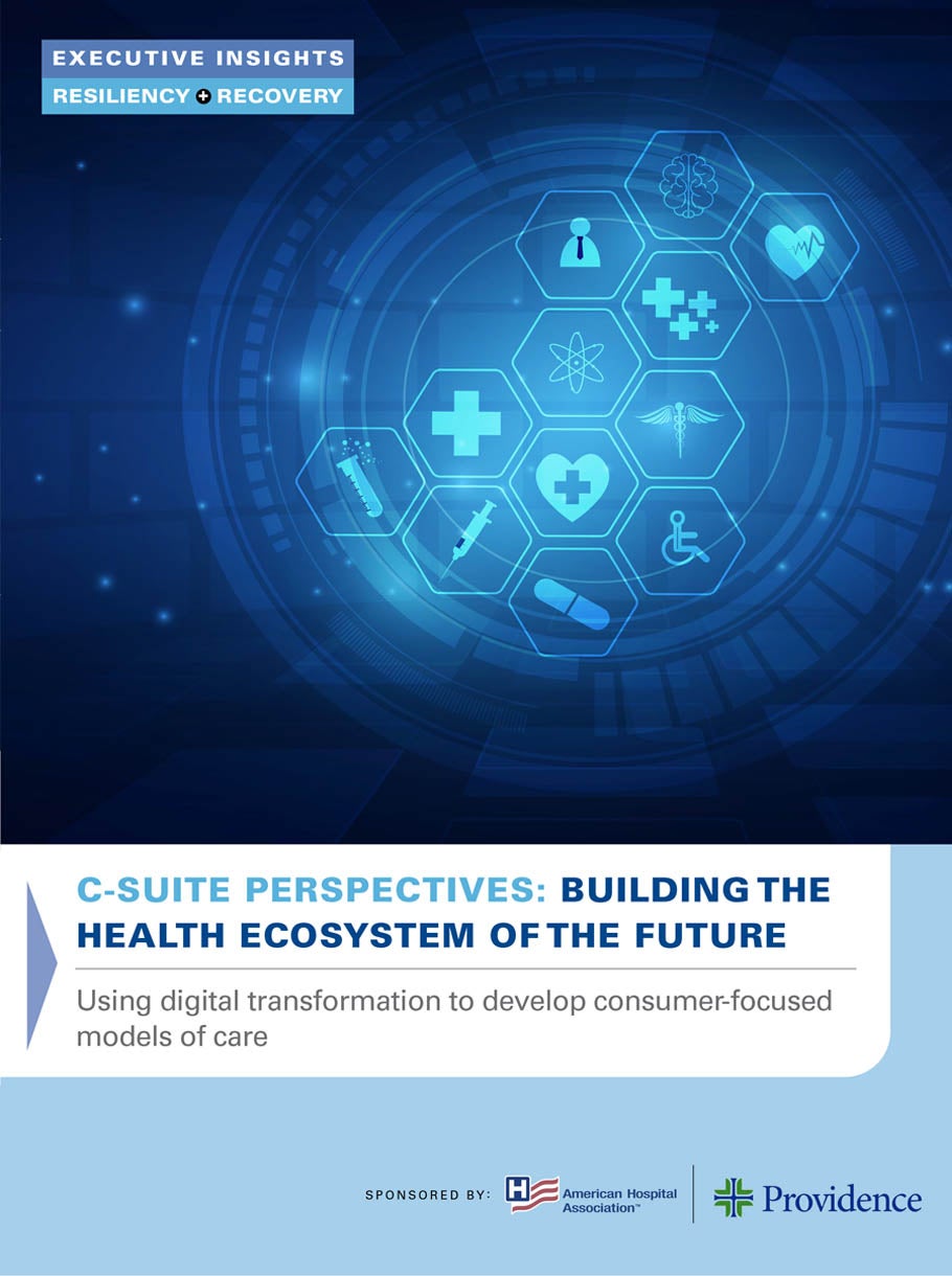 Executive Dialogue | Building the Health Ecosystem of the Future: Using digital transformation to develop consumer-focused models of care
