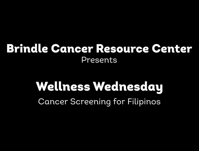 PeaceHealth Wellness Wednesday Cancer Screening for Filipinos Poster