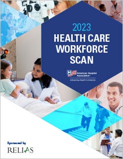 Cover 2023 Health Care Workforce Scan.