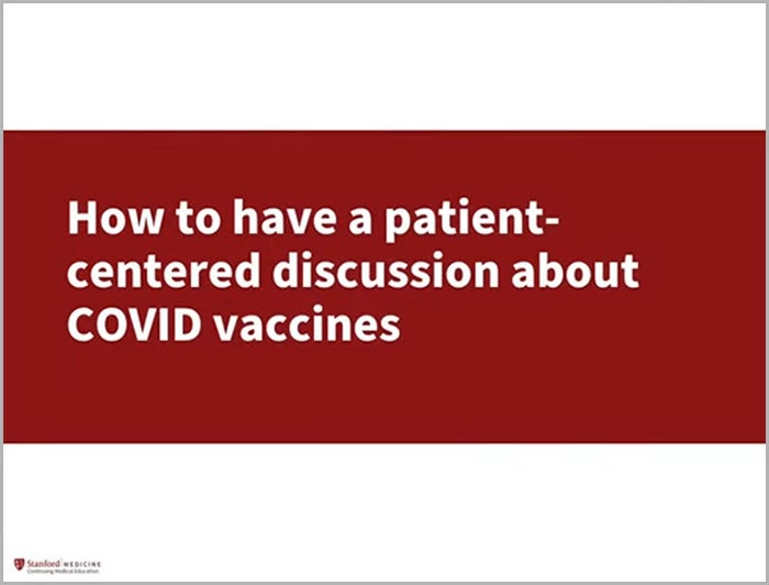 how to have patient centered discussions about COVID-19
