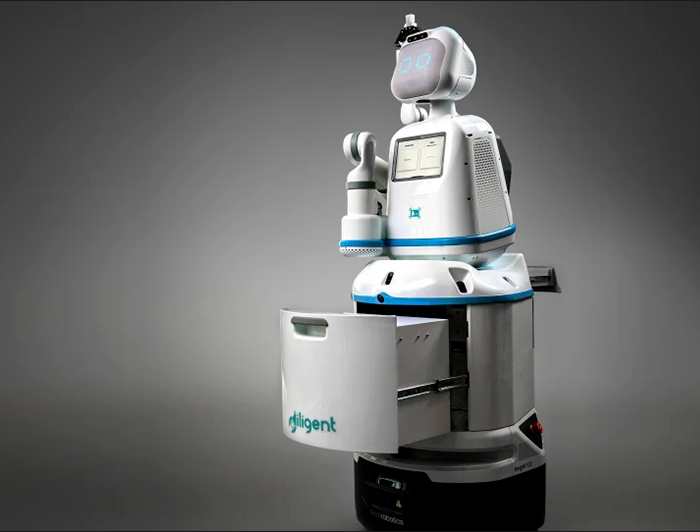 Product image of a Moxi robot