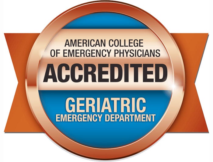 Houlton Regional Hospital - American College of Emergency Physicians Accredited Geriatric Emergency Department badge