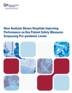 New Analysis Shows Hospitals Improving Performance on Key Patient Safety Measures Surpassing Pre-pandemic Levels