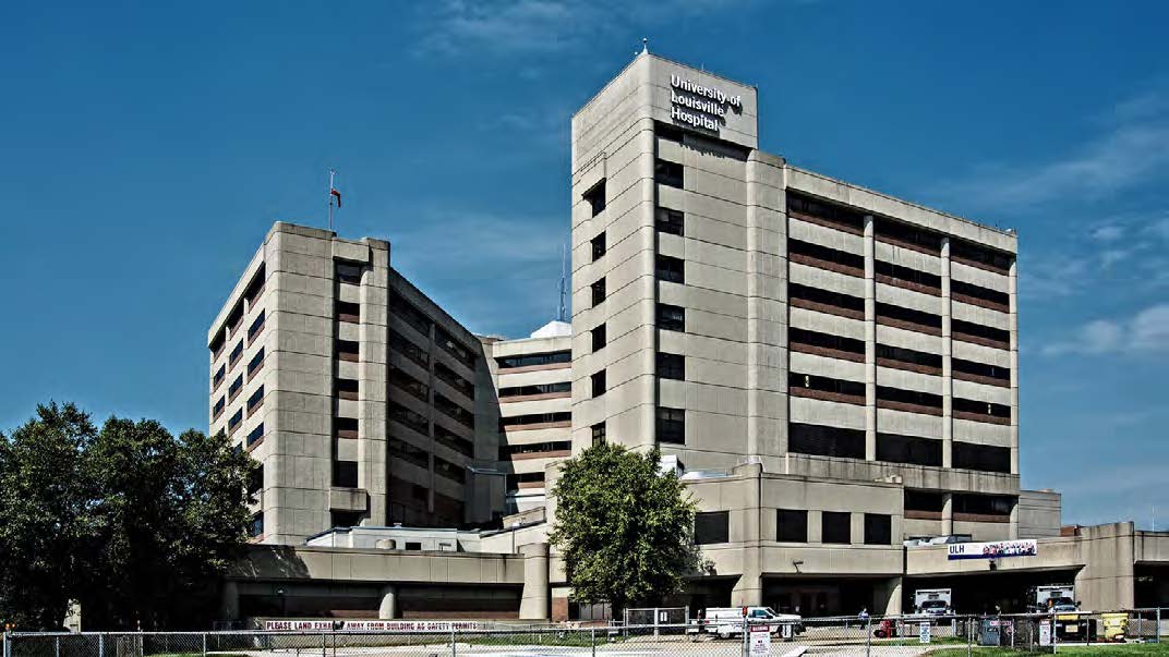 University of Louisville Health hospital building.