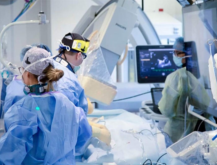 Cheyenne Regional Medical Center. Stock image of a surgical team at work