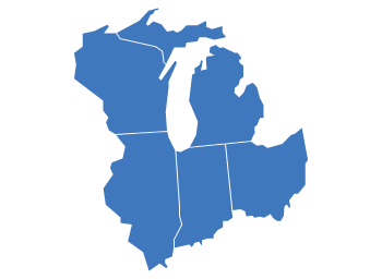 AHA Region Five map.