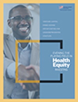 The cover of Leveling the Playing Field in Health Equity Investing.