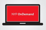 Virtual Care Gets Another Big Boost at NewYork-Presbyterian laptop computer with NYP OnDemand displayed on the screen