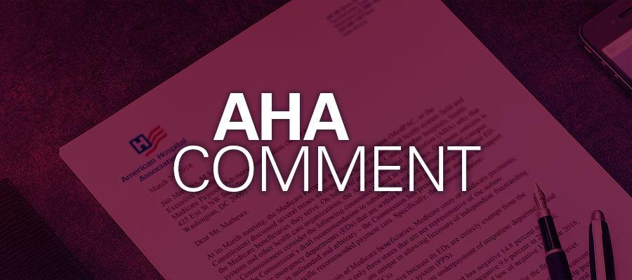 AHA proposed rule comment