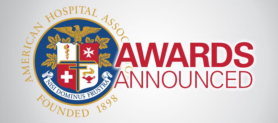 AHA logo next to words red text that reads "Awards Announced"