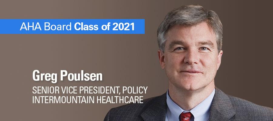 Greg Poulsen Senior Vice President Policy Intermountain Healthcare