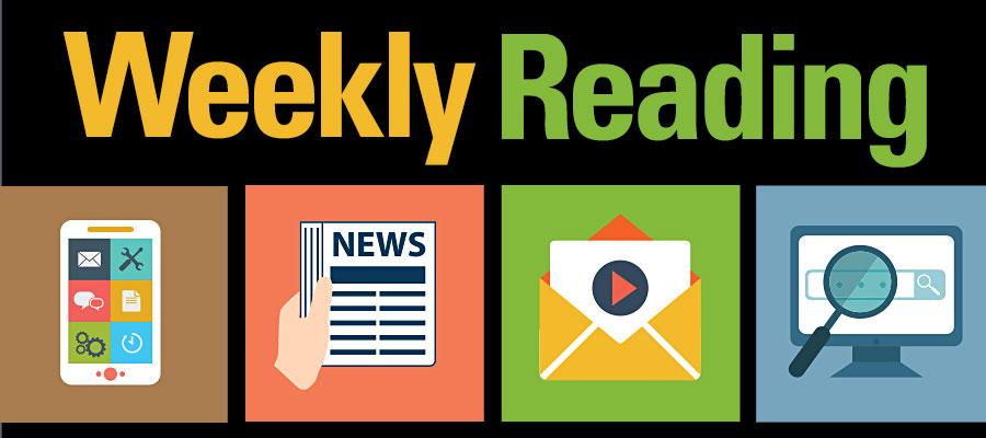 Multi colored Weekly Reading logo