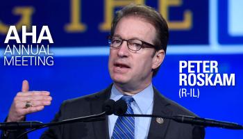 Rep. Peter Roskam (R-IL) speaking at the Annual AHA Membership Meeting